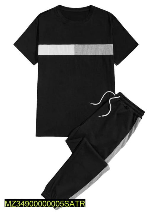 2 Pcs Unisex Polyester Printed Track Suit