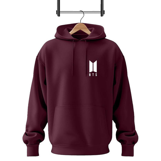 2 Pcs Men's Fleece Printed Hoodie Track Suit