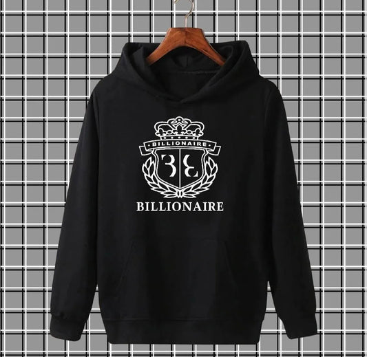 [ Black Billionair ] Polyester Fleece Printed Hoodie