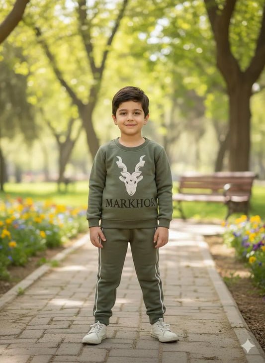 Sweatshirt And Trouser Winter Tracksuit For Kids Girls And Boys