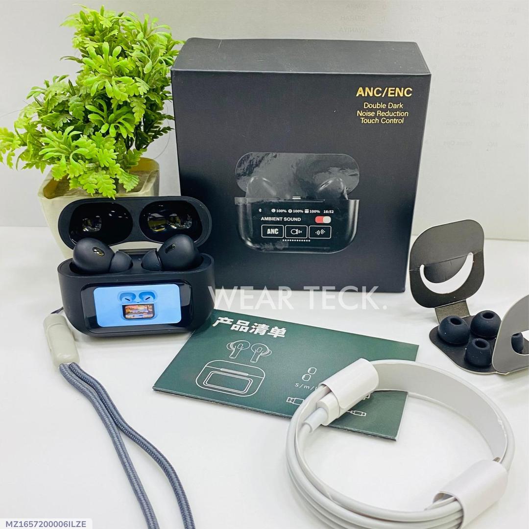 Black Airpods with Long-Lasting Battery & Active Noise Cancellation - 1 Pcs