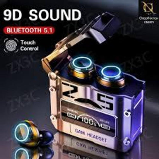 M25 Bluetooth 5.3 Earbuds with Long-Lasting Battery - 1 Pcs - /Silver