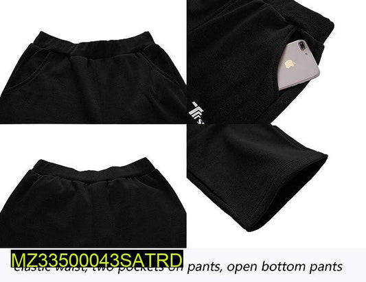 Men's 2 Pcs Fleece Graphic Sublimation Hoodie Track Suit - Yellow