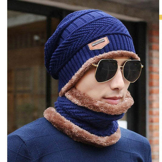 2 Pcs Wool Textured Beanie